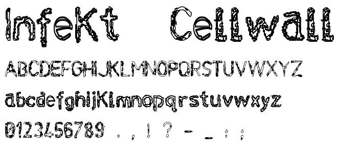 infekt  cellwall font